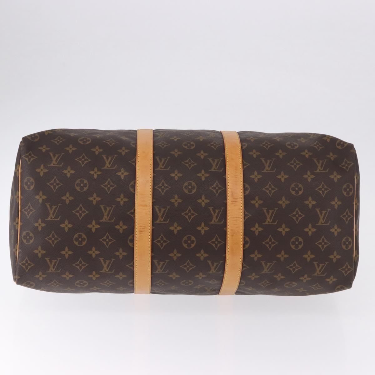 LOUIS VUITTON Monogram Keepall 50 Boston Bag M41426 LV Auth 192721V