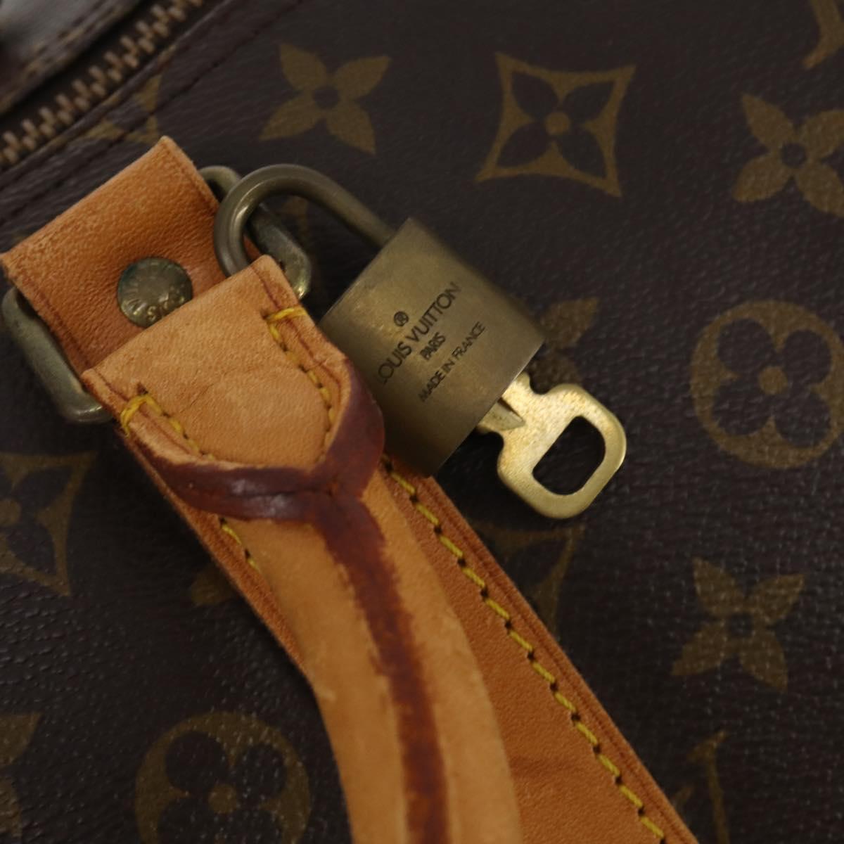 LOUIS VUITTON Monogram Keepall 55 Boston Bag M41424 LV Auth 192722A