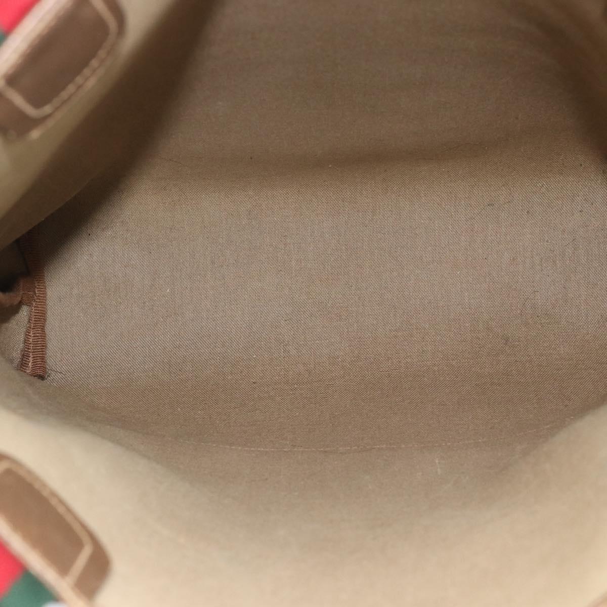 GUCCI GG Supreme Tote Bag PVC Leather Beige Auth 192725