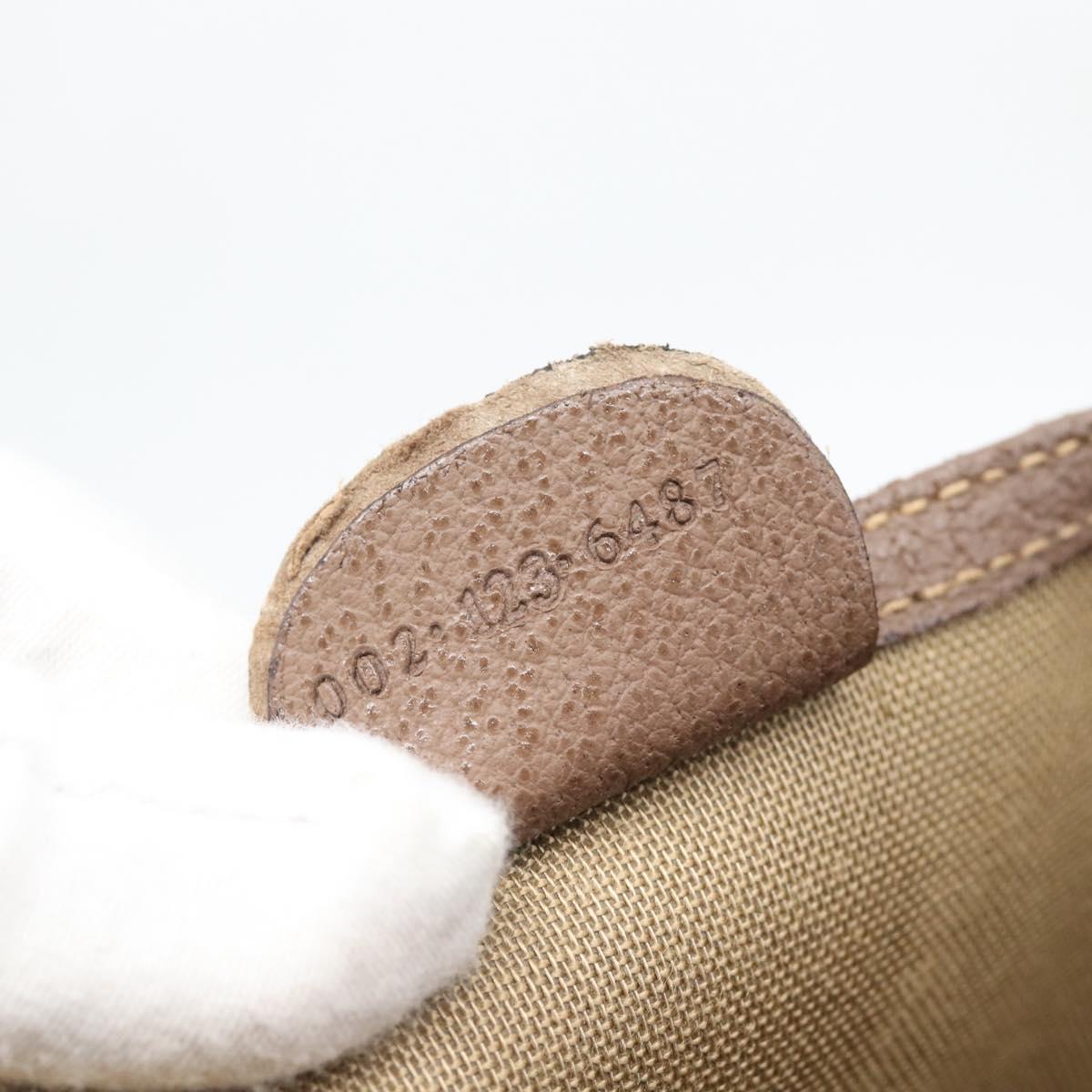 GUCCI GG Supreme Tote Bag PVC Leather Beige Auth 192744