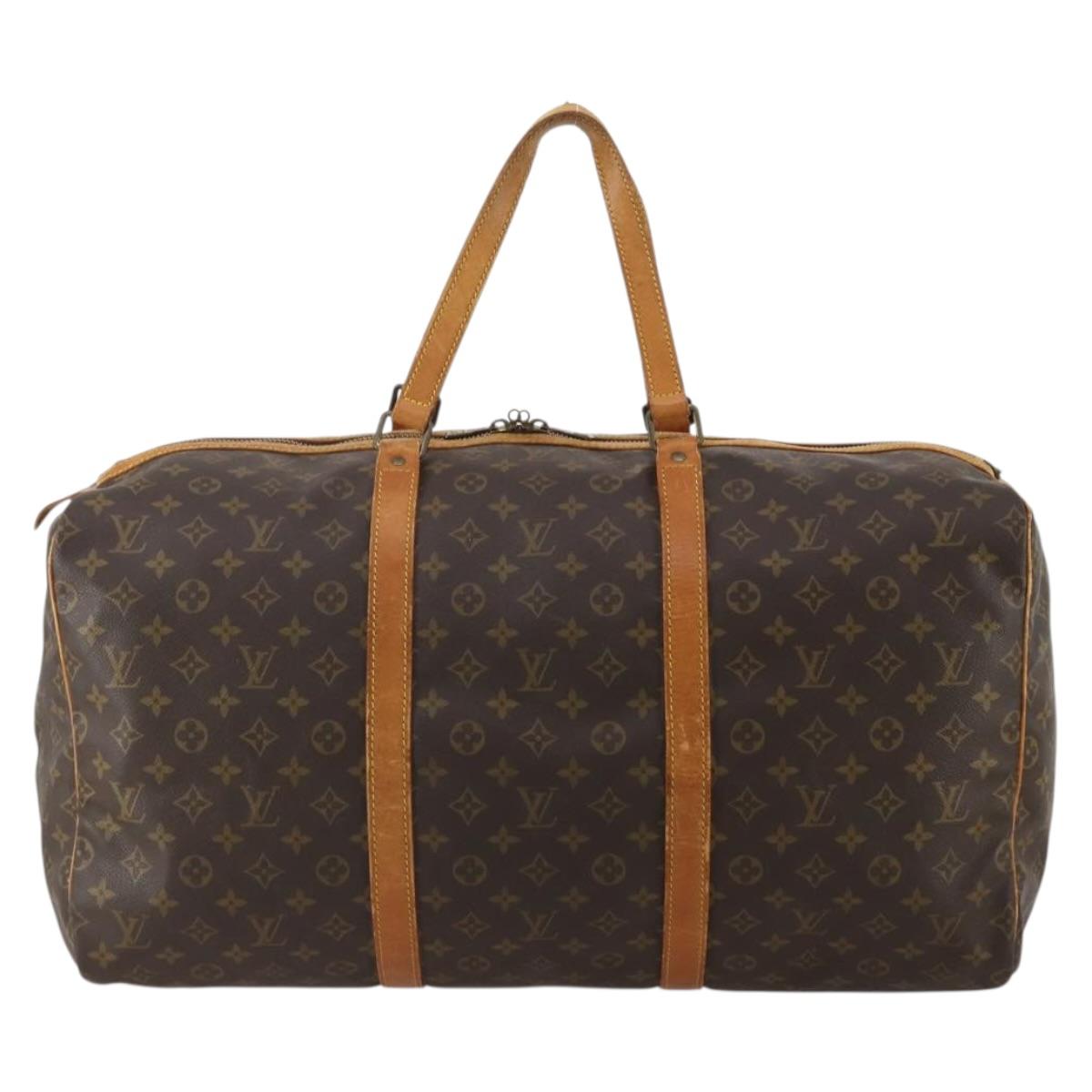 LOUIS VUITTON Monogram Sac Souple 55 Boston Bag M41622 LV Auth 192745