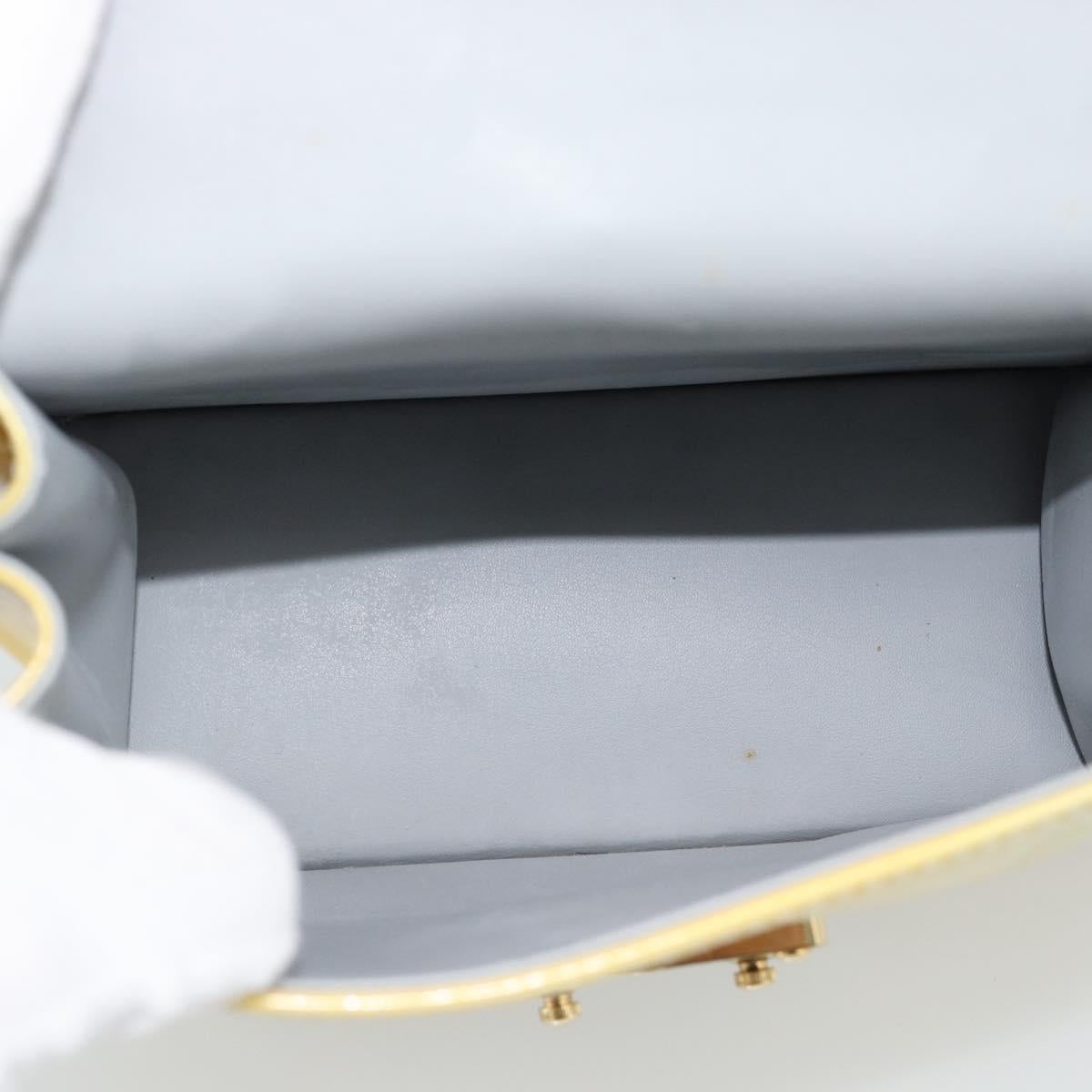 LOUIS VUITTON Monogram Vernis Spring Street Hand Bag Gris M91029 LV Auth 192779