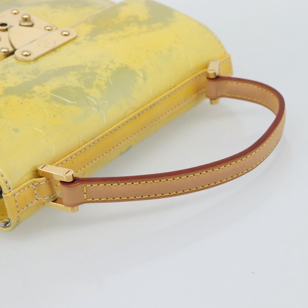 LOUIS VUITTON Monogram Vernis Spring Street Hand Bag Gris M91029 LV Auth 192779
