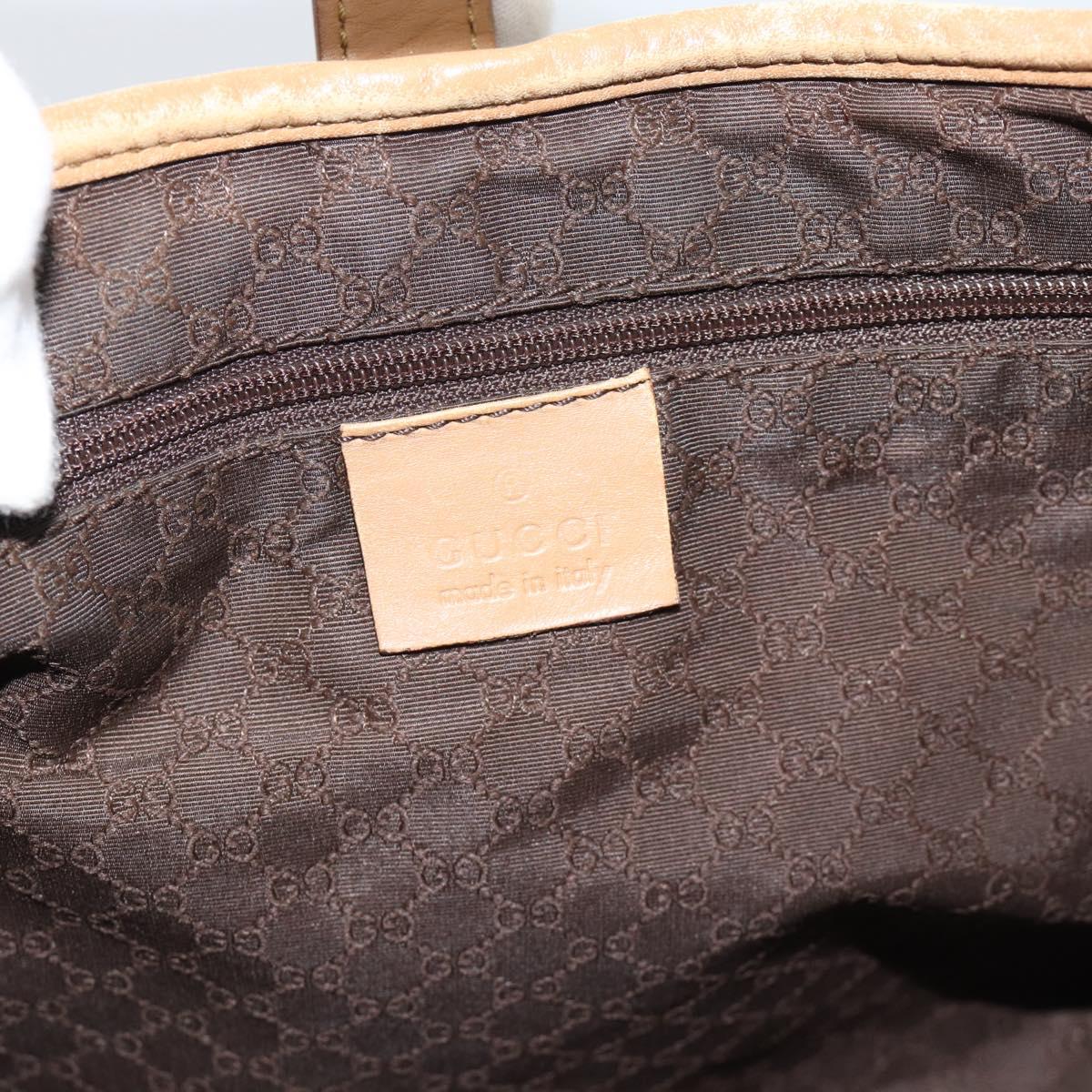 GUCCI Jackie Shoulder Bag Suede Brown Silver 001.3306 Auth 192781