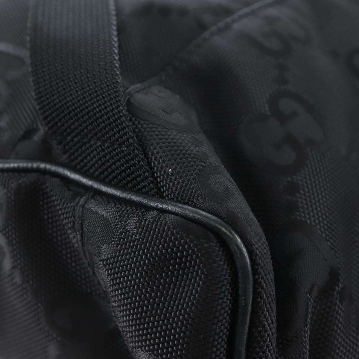GUCCI GG Canvas Off The Grid Backpack Nylon Black Silver 644992 Auth 192787M