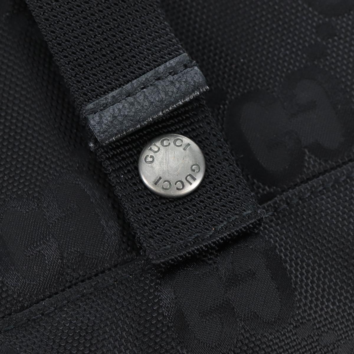 GUCCI GG Canvas Off The Grid Backpack Nylon Black Silver 644992 Auth 192787M