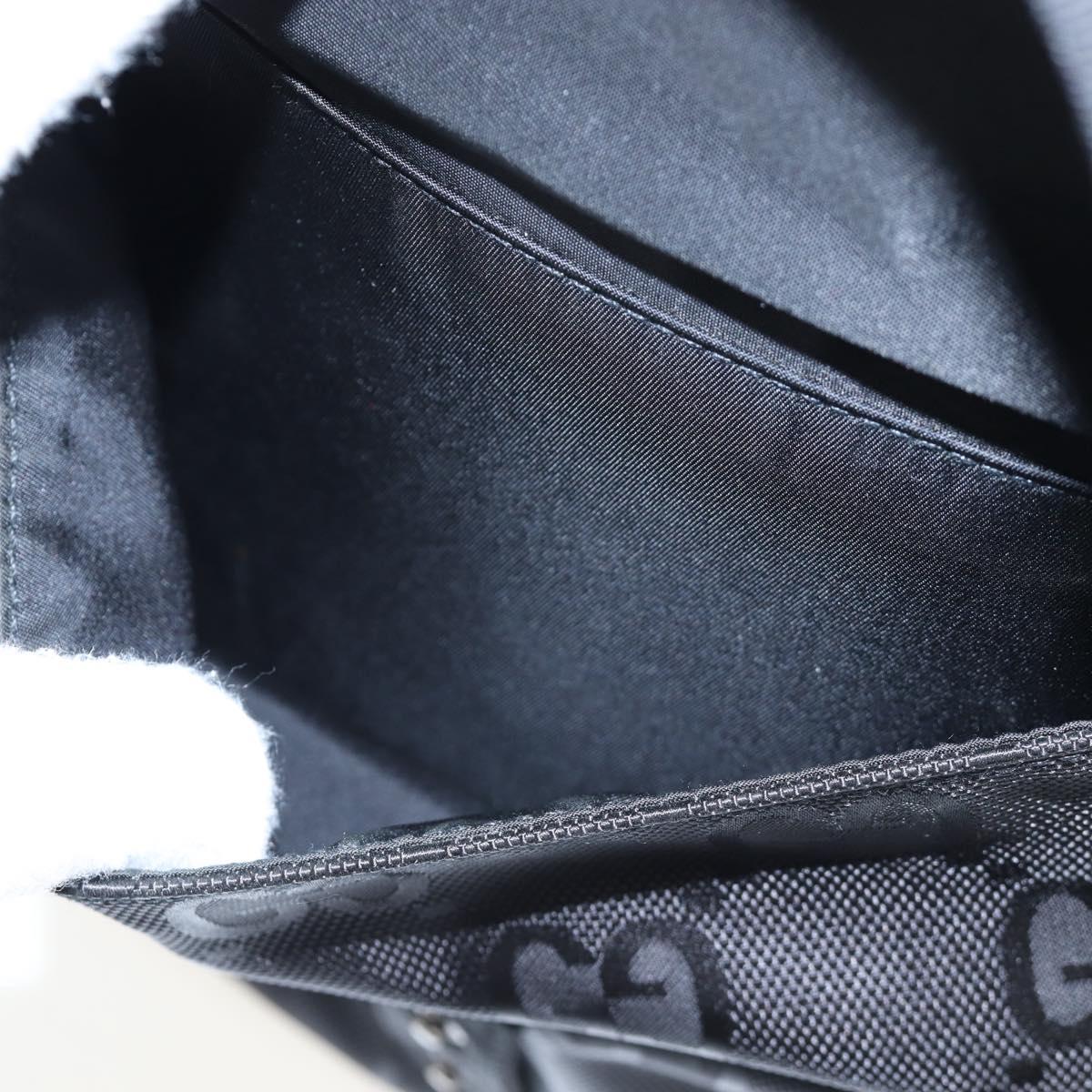 GUCCI GG Canvas Off The Grid Backpack Nylon Black Silver 644992 Auth 192787M