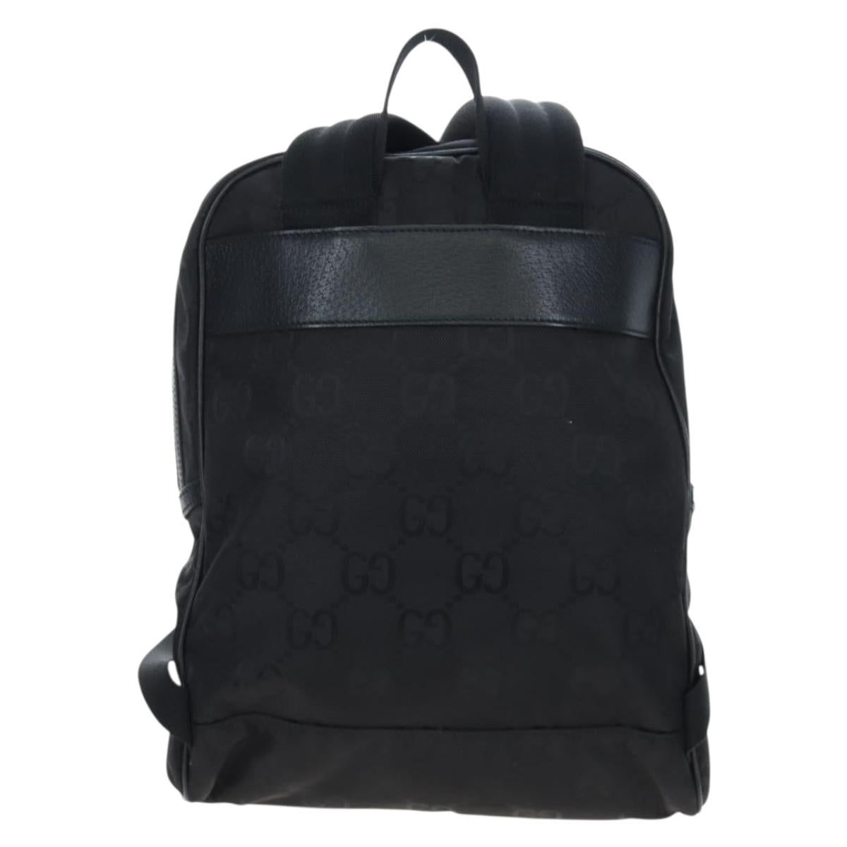 GUCCI GG Canvas Off The Grid Backpack Nylon Black Silver 644992 Auth 192787M