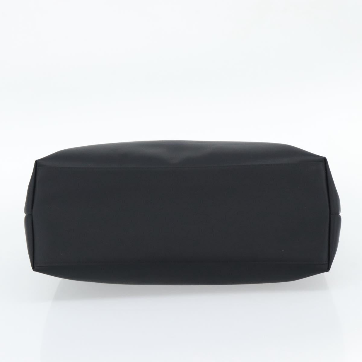 GIVENCHY Hand Bag Nylon Black Brown Auth 192788A