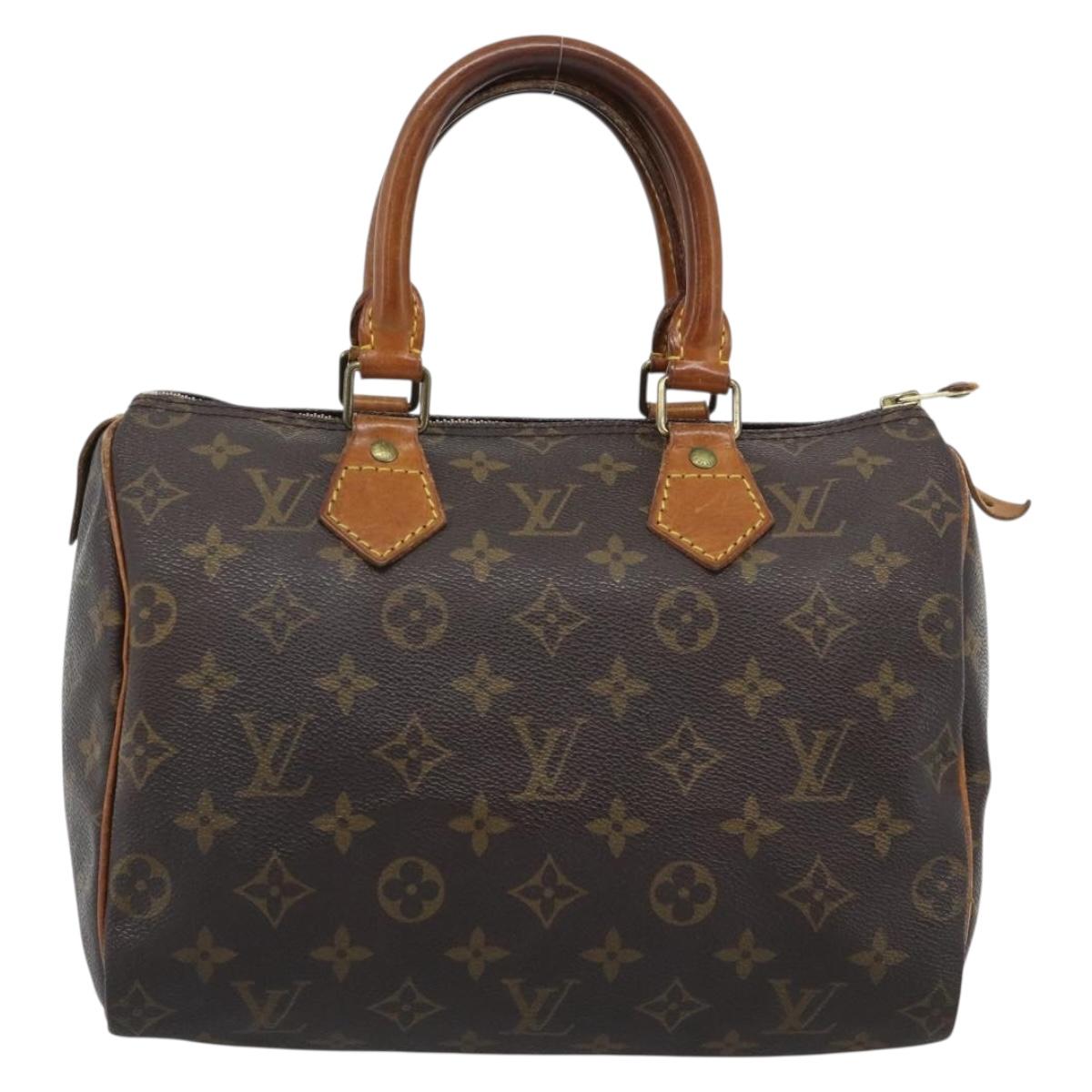 LOUIS VUITTON Monogram Speedy 25 Hand Bag M41528 LV Auth 192791