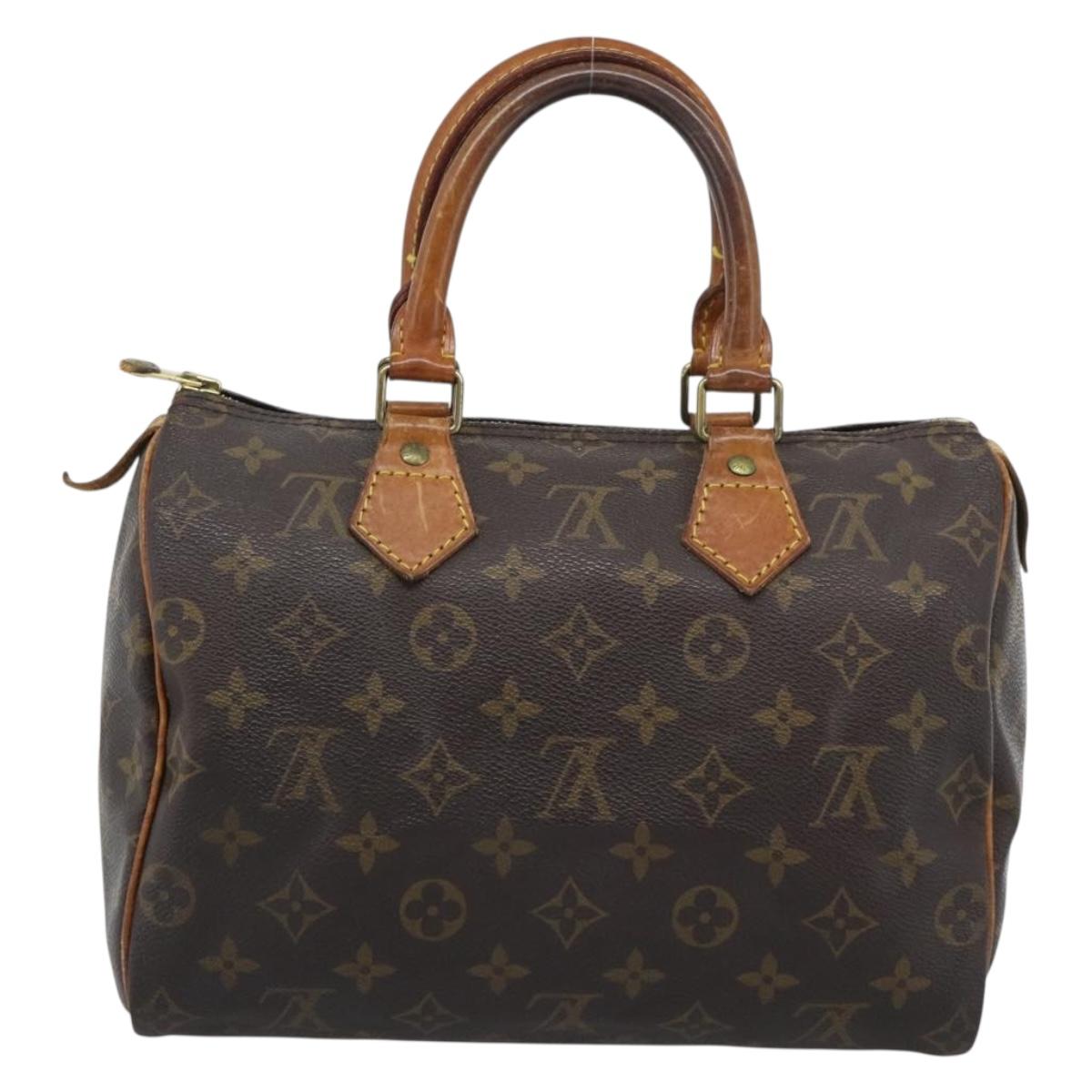 LOUIS VUITTON Monogram Speedy 25 Hand Bag M41528 LV Auth 192791