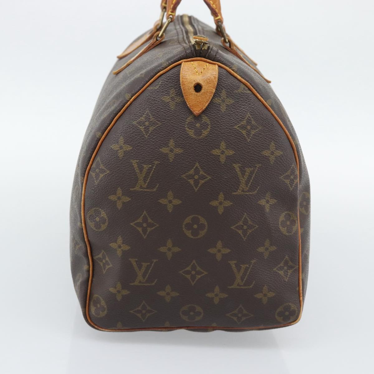 LOUIS VUITTON Monogram Speedy 35 Hand Bag M41524 LV Auth 192797