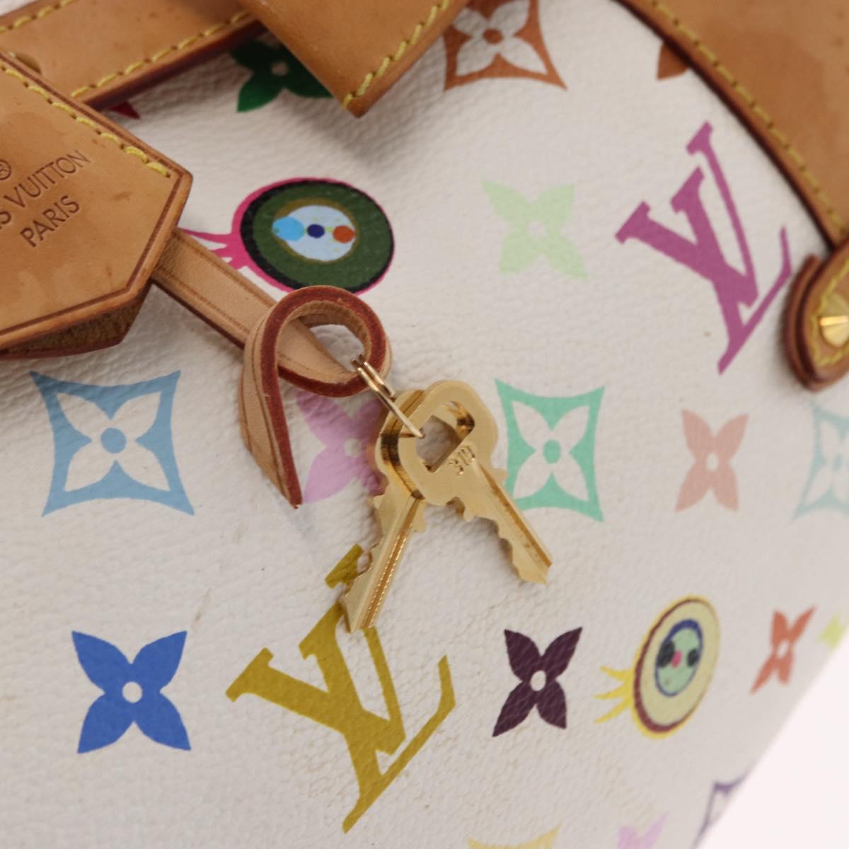 LOUIS VUITTON I Love Monogram Multicolor Sack Retro GM White M92053 Auth 192798A