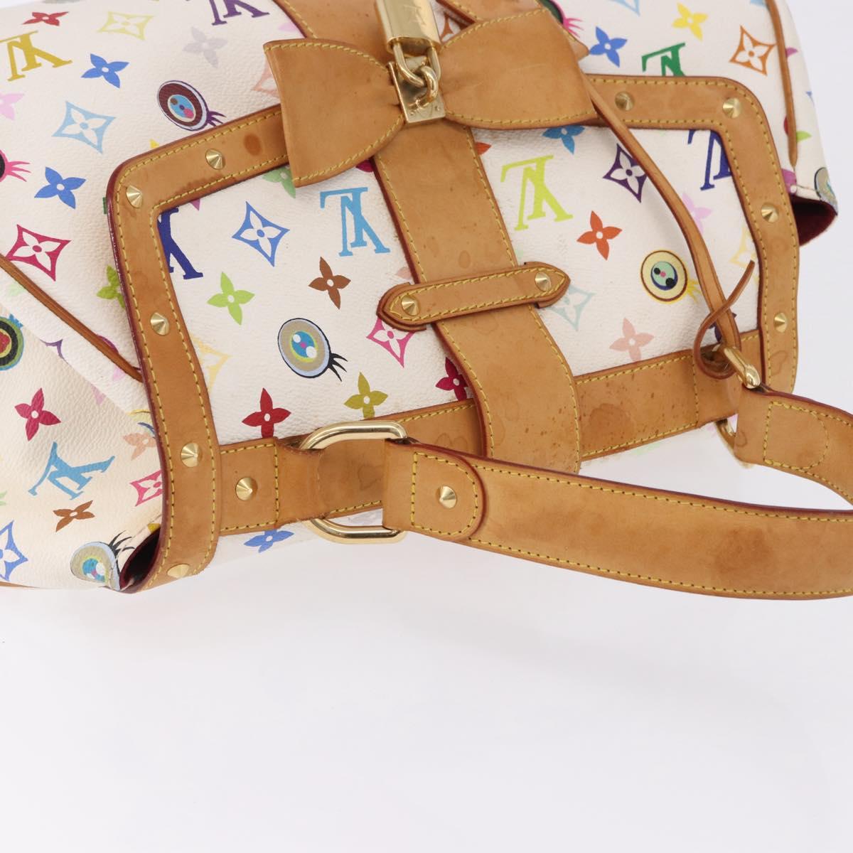 LOUIS VUITTON I Love Monogram Multicolor Sack Retro GM White M92053 Auth 192798A