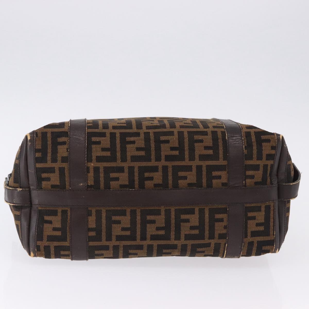 FENDI Zucca Canvas Tote Bag Brown Auth 192814