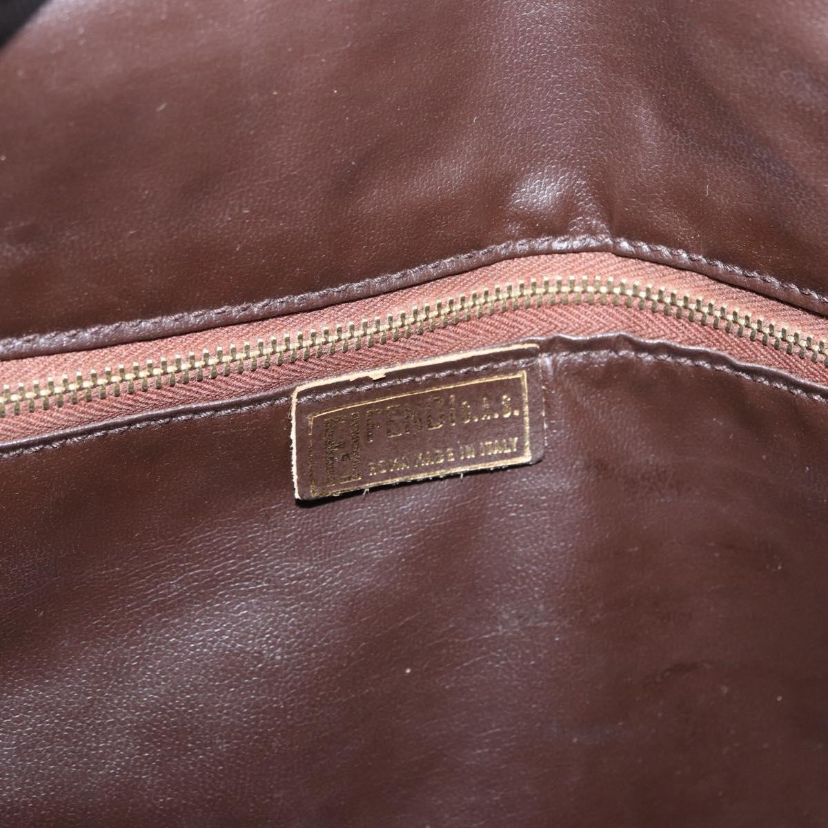 FENDI Zucca Canvas Tote Bag Brown Auth 192814