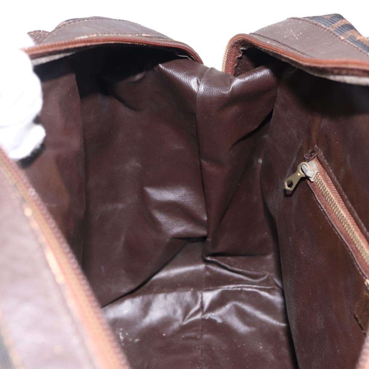 FENDI Zucca Canvas Tote Bag Brown Auth 192814