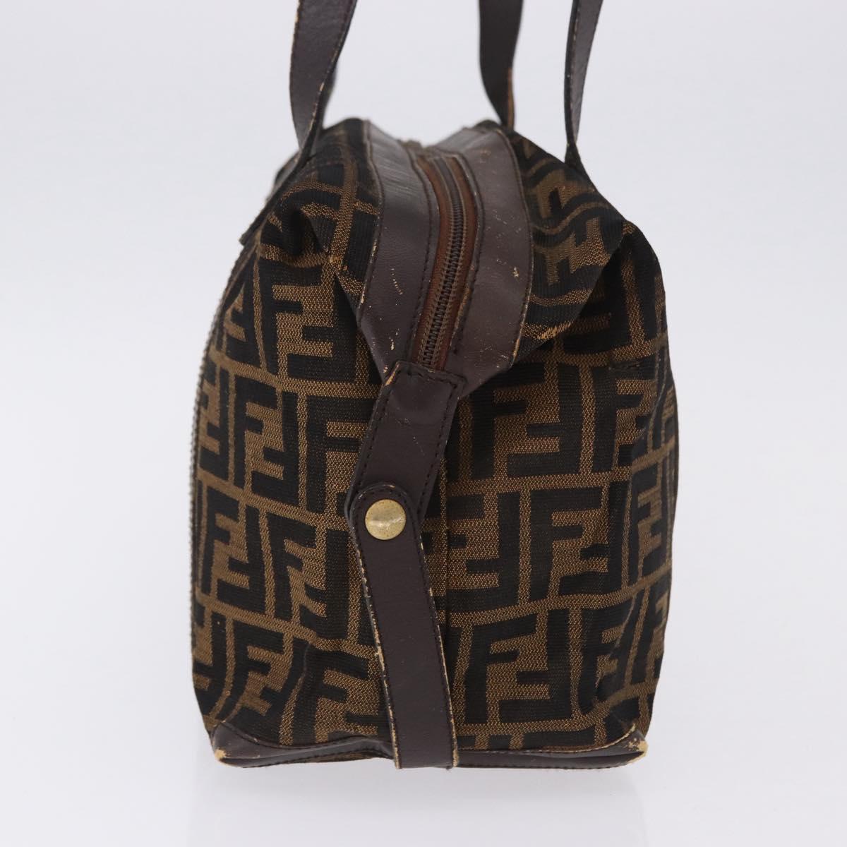 FENDI Zucca Canvas Tote Bag Brown Auth 192814