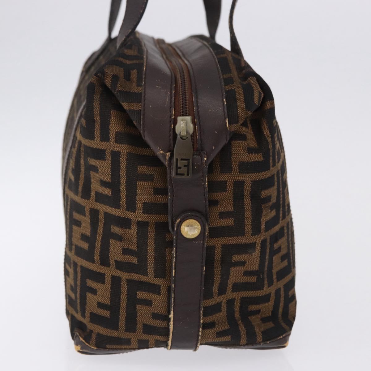 FENDI Zucca Canvas Tote Bag Brown Auth 192814