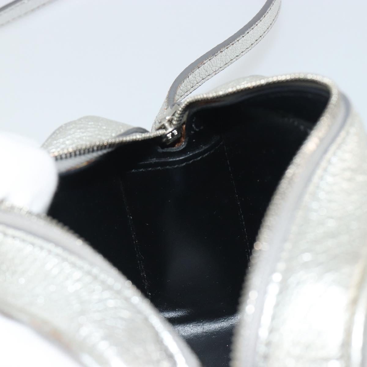 BALENCIAGA Everyday Shoulder Bag Leather Silver 552372 Auth 192828A
