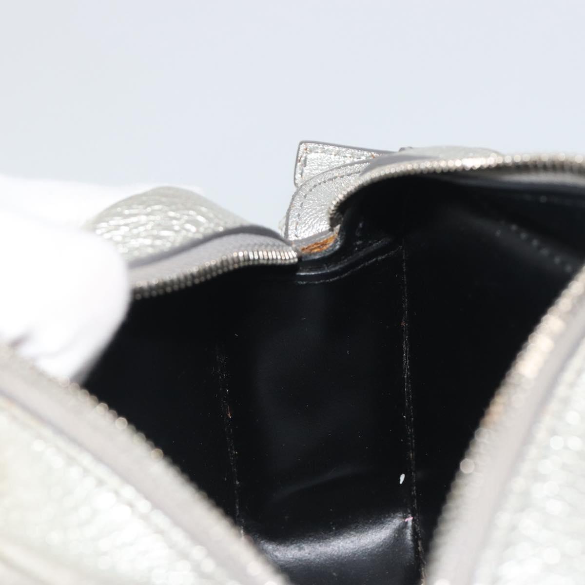 BALENCIAGA Everyday Shoulder Bag Leather Silver 552372 Auth 192828A