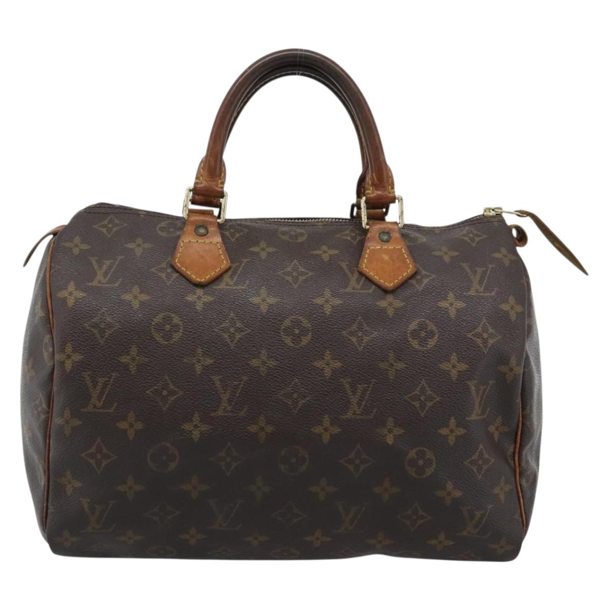 LOUIS VUITTON Monogram Speedy 30 Hand Bag M41526 LV Auth 192832
