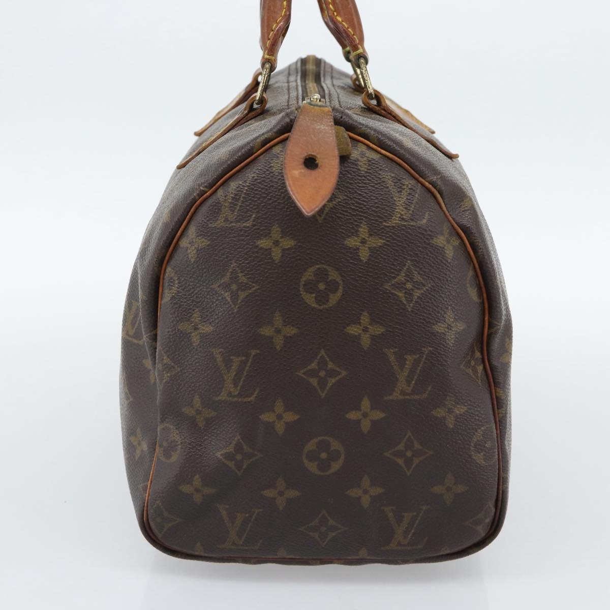 LOUIS VUITTON Monogram Speedy 30 Hand Bag M41526 LV Auth 192832