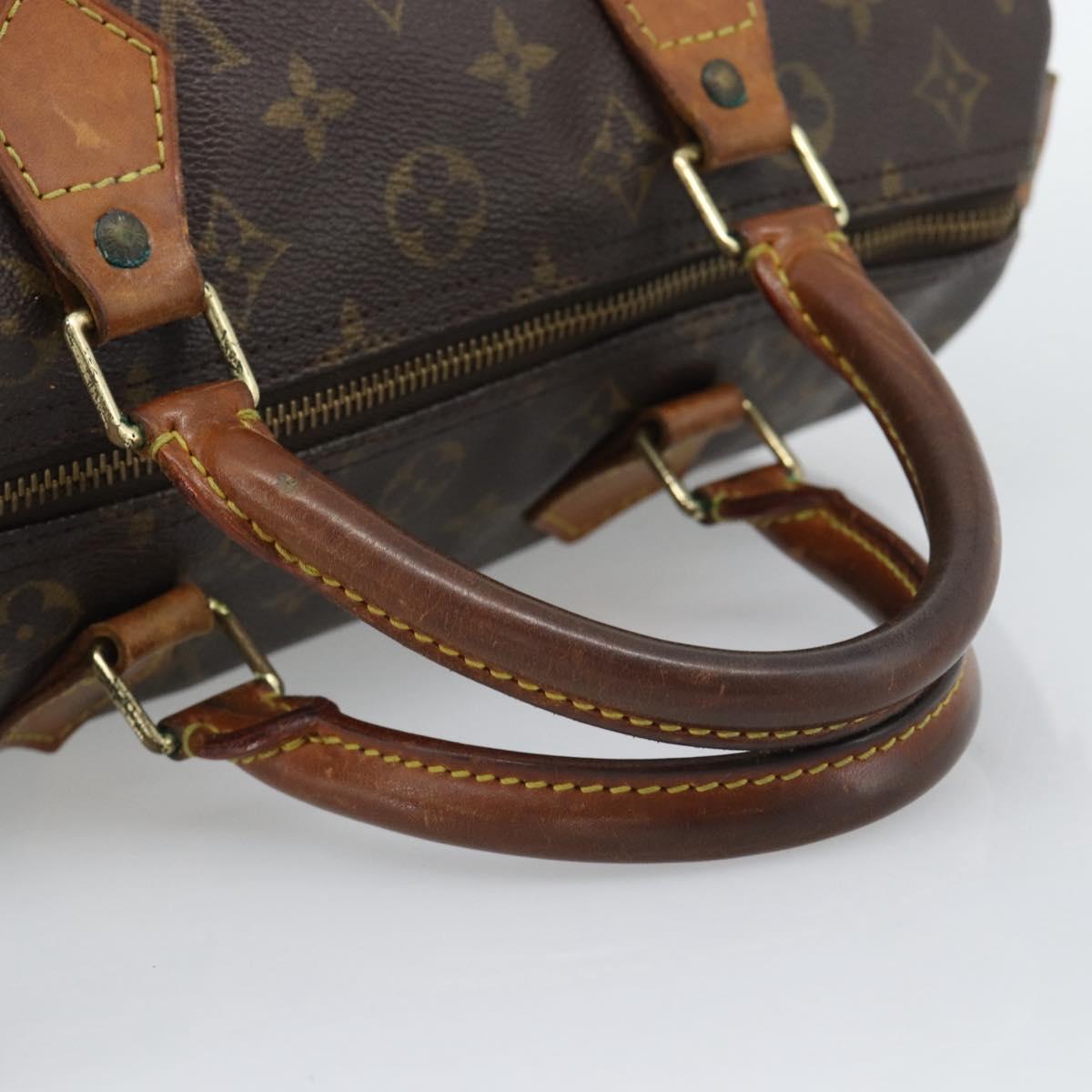 LOUIS VUITTON Monogram Speedy 30 Hand Bag M41526 LV Auth 192832