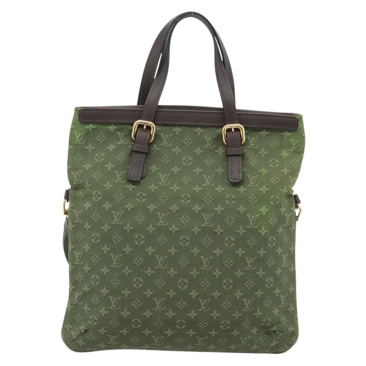 LOUIS VUITTON Monogram Mini Françoise Bag 2way TST Khaki M92422 LV Auth 192835A