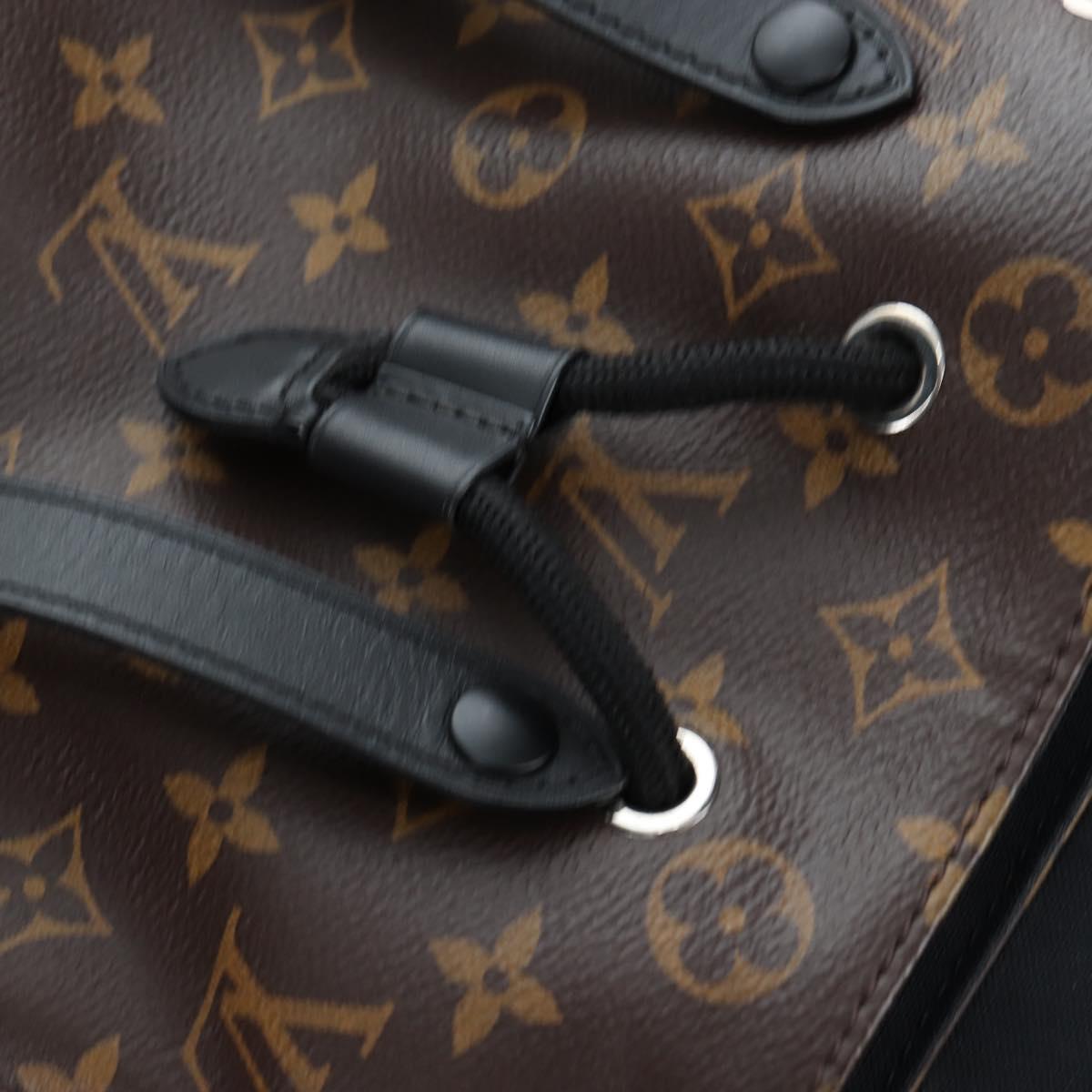 LOUIS VUITTON Monogram Macassar Christopher MM Backpack M43735 LV Auth 192839V