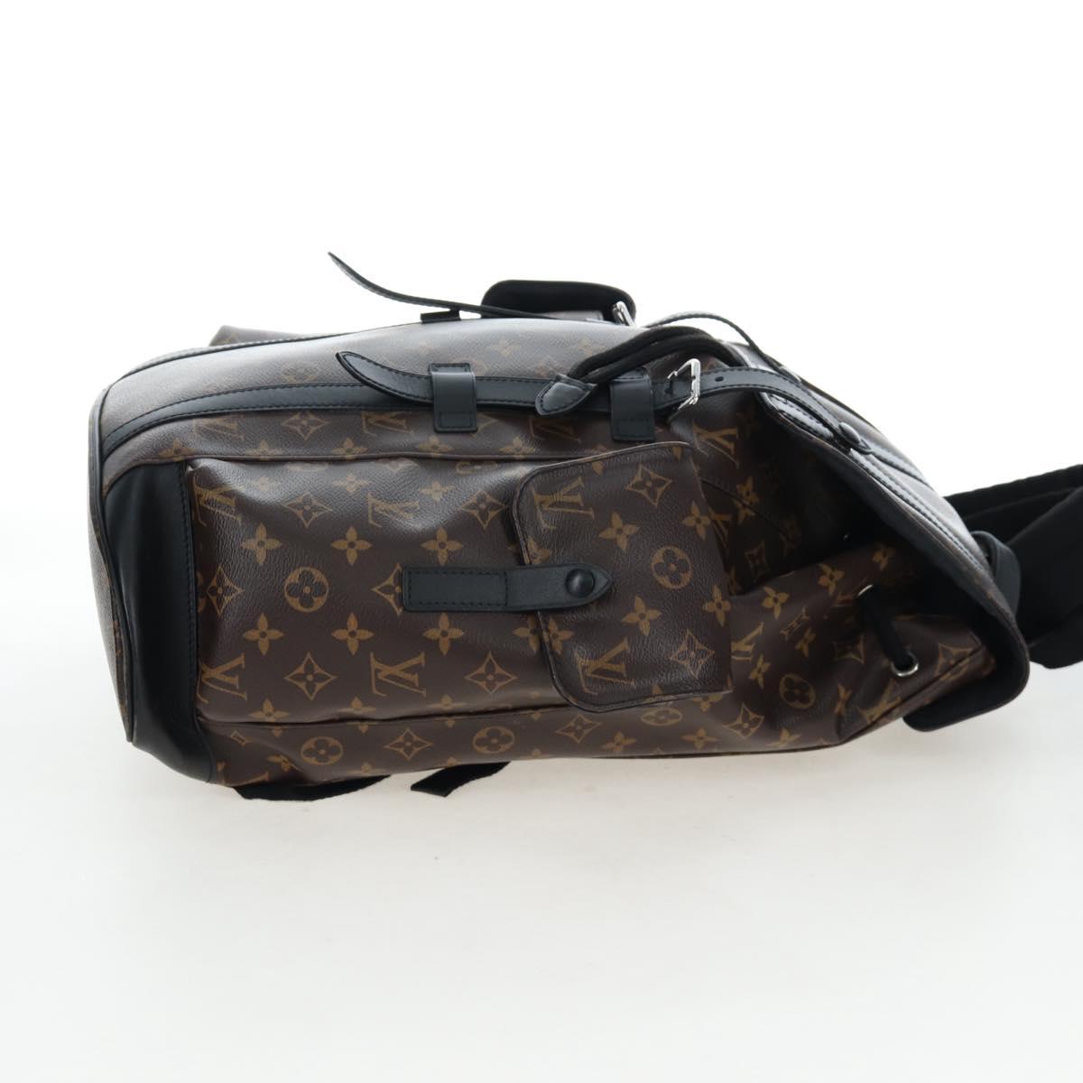 LOUIS VUITTON Monogram Macassar Christopher MM Backpack M43735 LV Auth 192839V