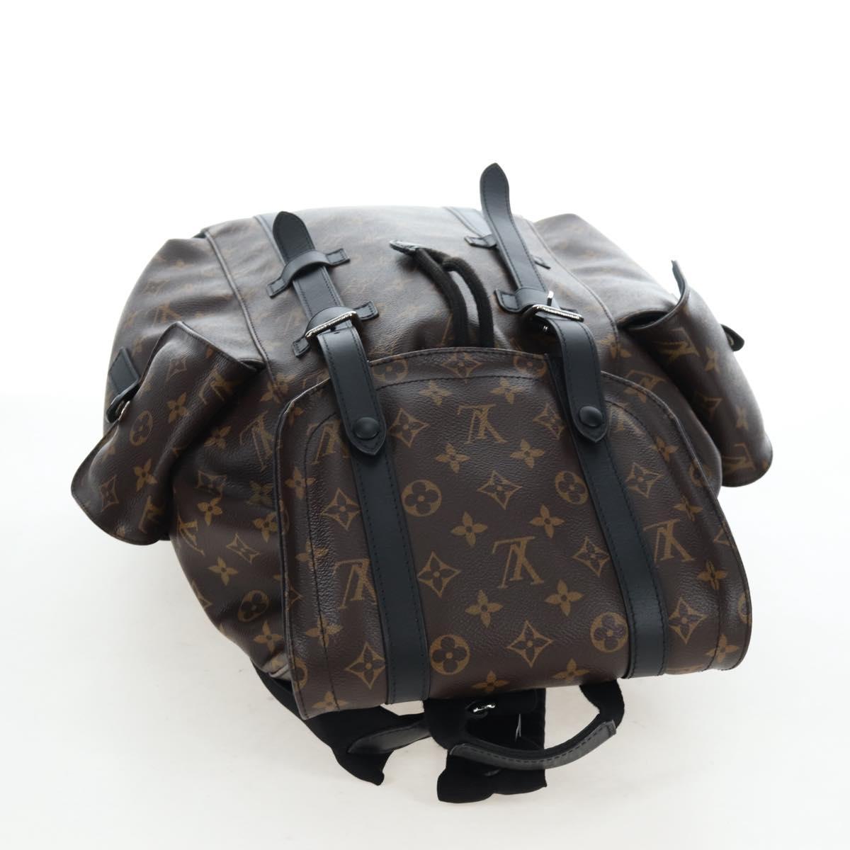 LOUIS VUITTON Monogram Macassar Christopher MM Backpack M43735 LV Auth 192839V