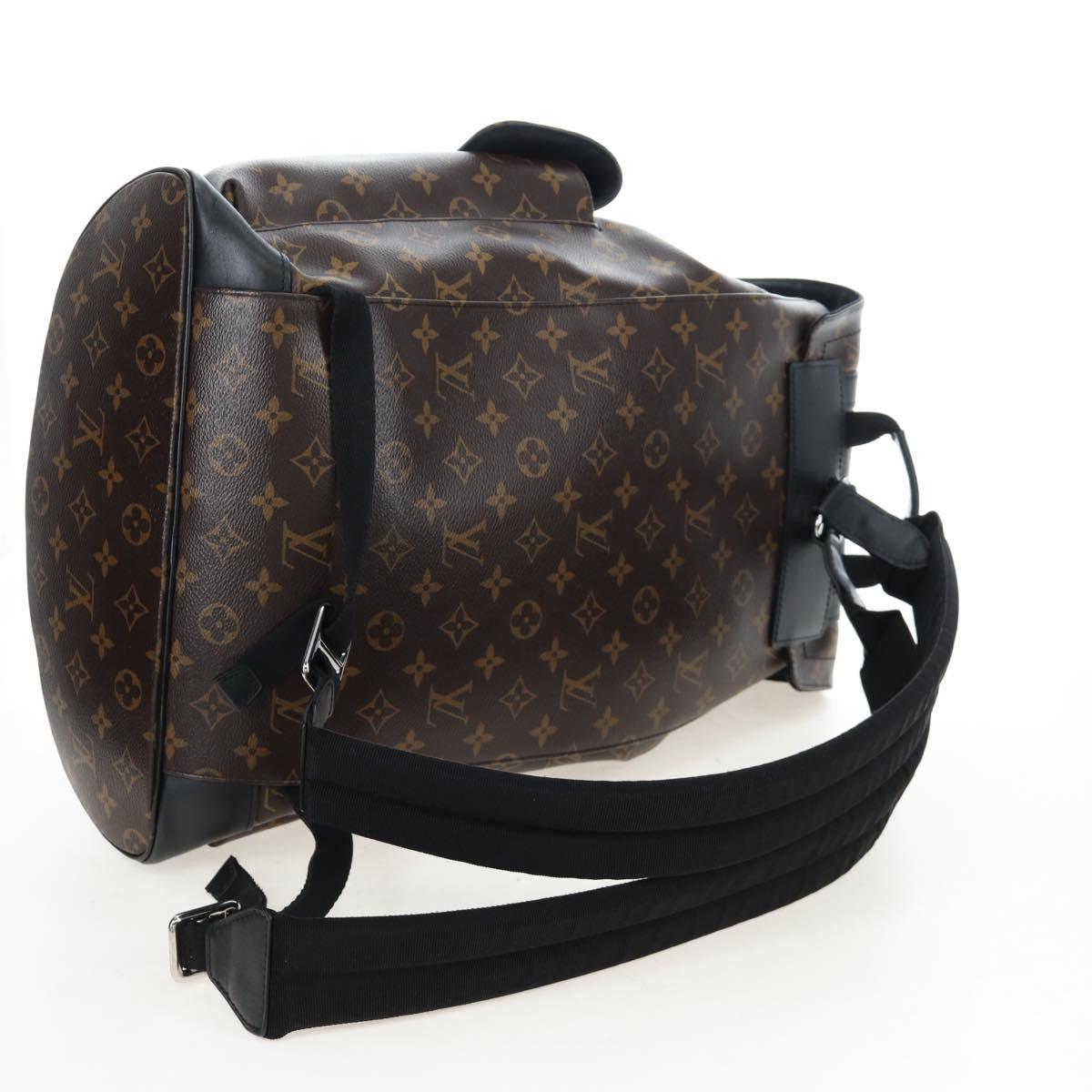 LOUIS VUITTON Monogram Macassar Christopher MM Backpack M43735 LV Auth 192839V