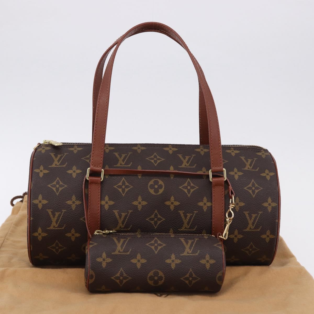 LOUIS VUITTON Monogram Papillon 30 Hand Bag M51385 LV Auth 192842SAV