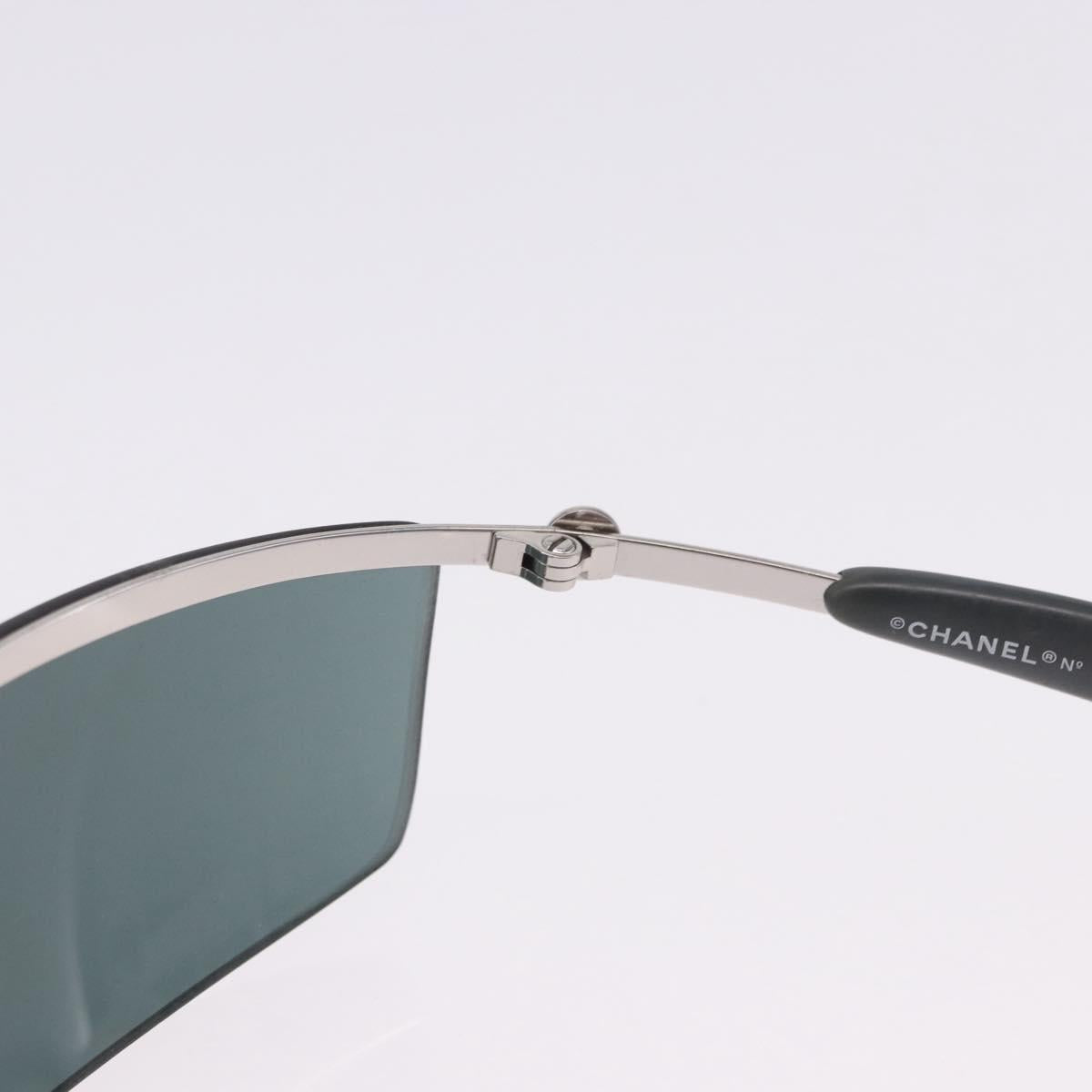CHANEL Sunglasses metal Green CC Auth 192844M