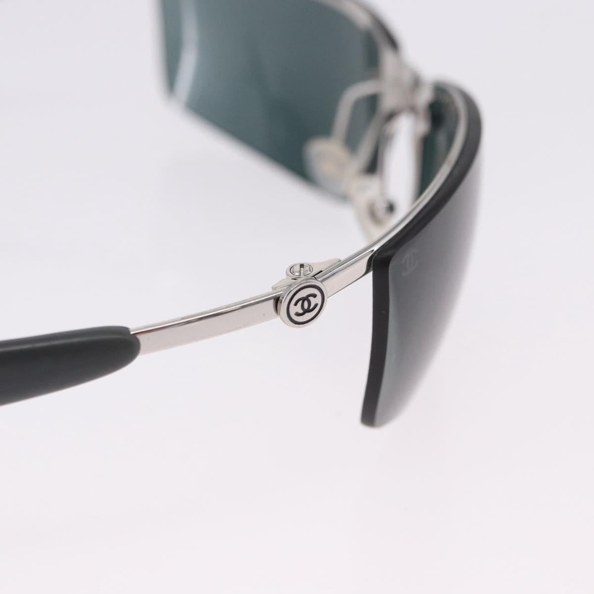 CHANEL Sunglasses metal Green CC Auth 192844M