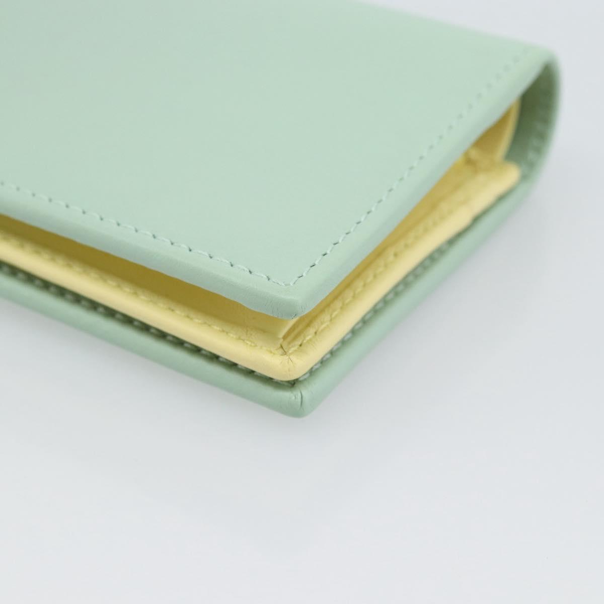 GUCCI Compact Wallet Bifold Wallet Leather Green 790055 Auth 192845M