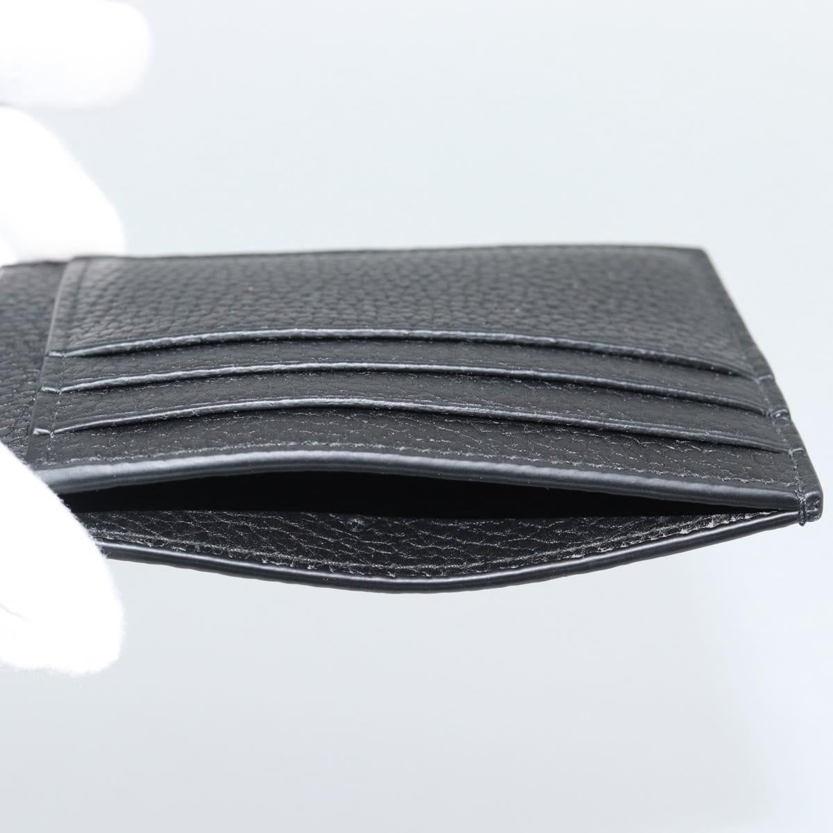 GUCCI GuccissimaGG Card Case Black 812681 Auth 192847M