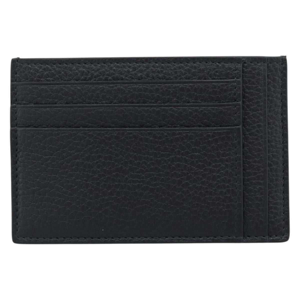 GUCCI GuccissimaGG Card Case Black 812681 Auth 192847M