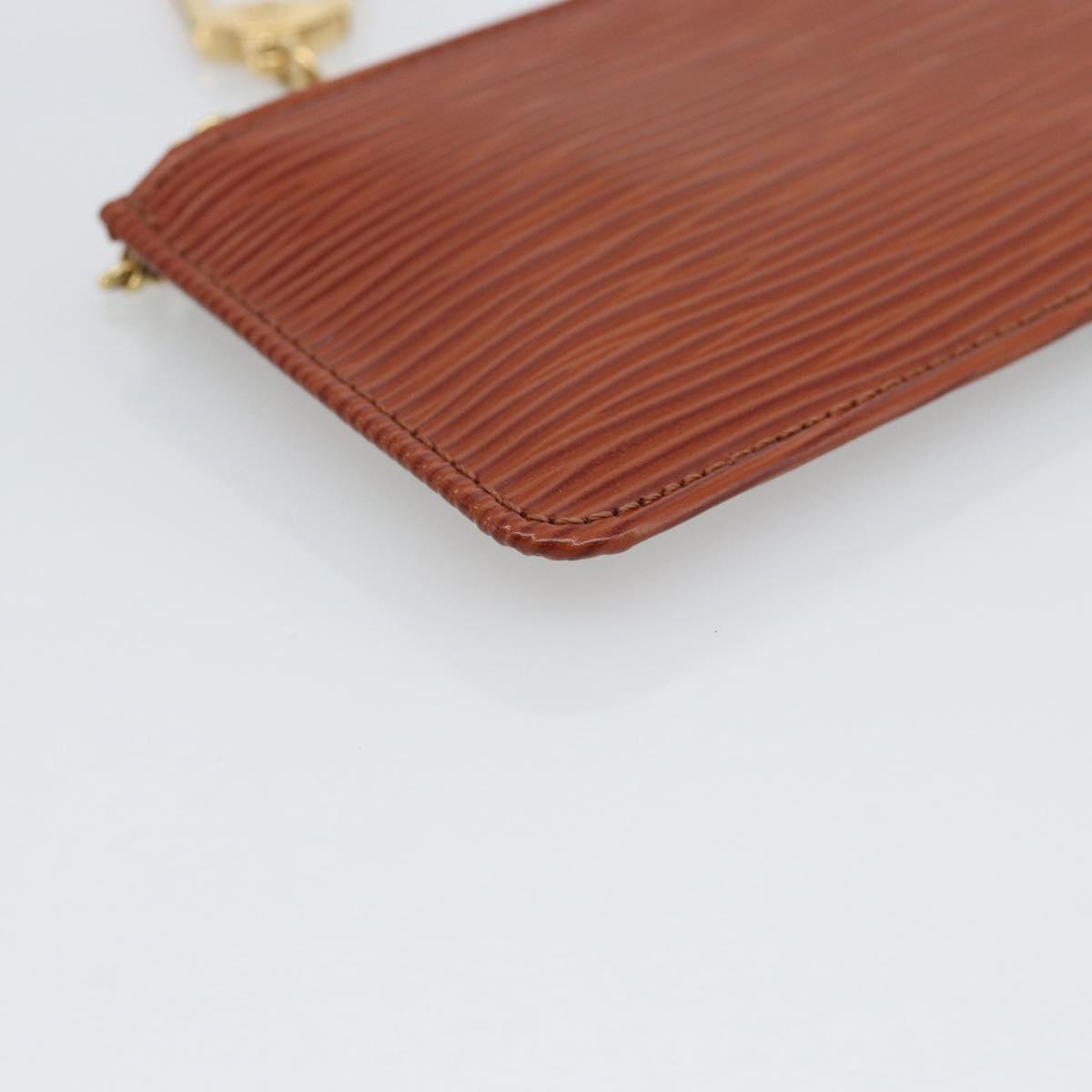 LOUIS VUITTON Epi Pochette Cles Coin Purse Brown M63803 LV Auth 192851