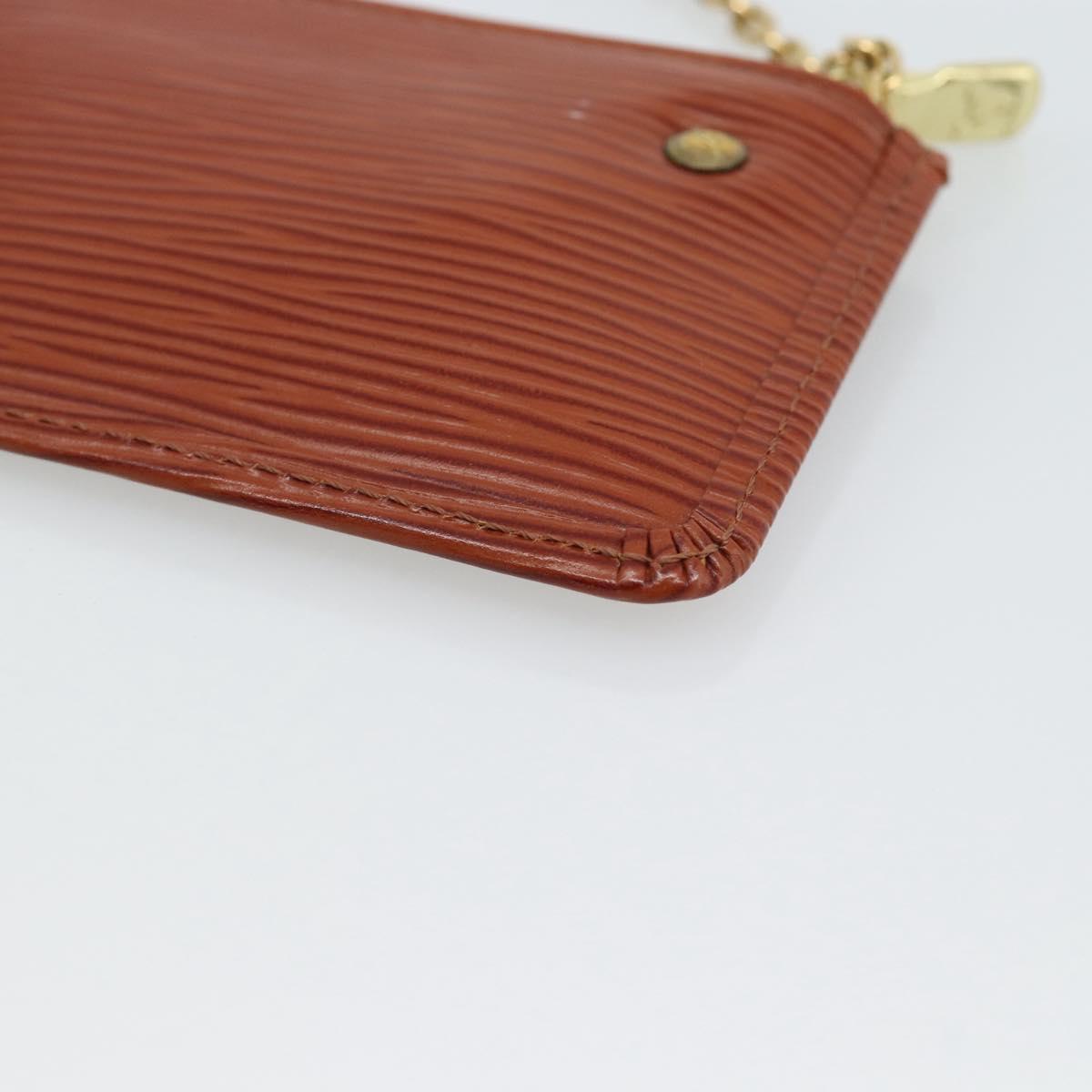 LOUIS VUITTON Epi Pochette Cles Coin Purse Brown M63803 LV Auth 192851