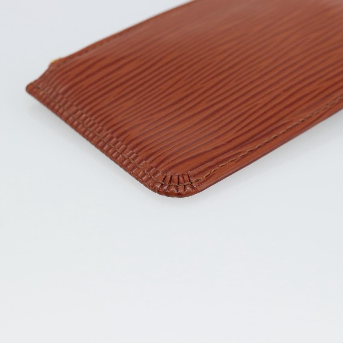 LOUIS VUITTON Epi Pochette Cles Coin Purse Brown M63803 LV Auth 192851
