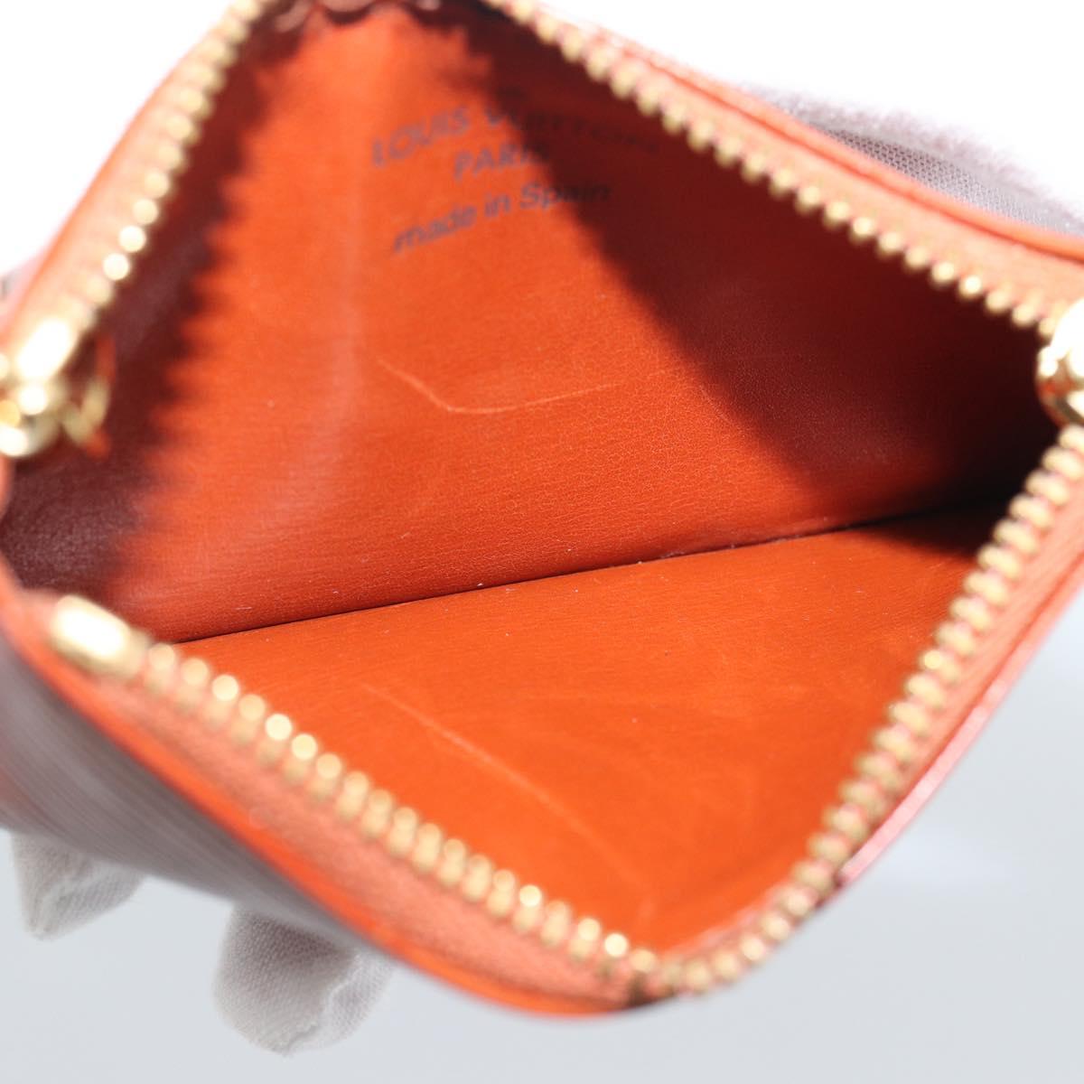 LOUIS VUITTON Epi Pochette Cles Coin Purse Brown M63803 LV Auth 192851