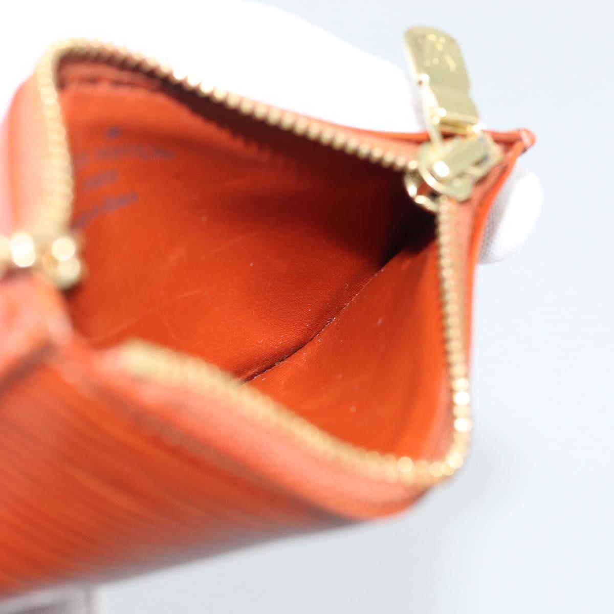 LOUIS VUITTON Epi Pochette Cles Coin Purse Brown M63803 LV Auth 192851