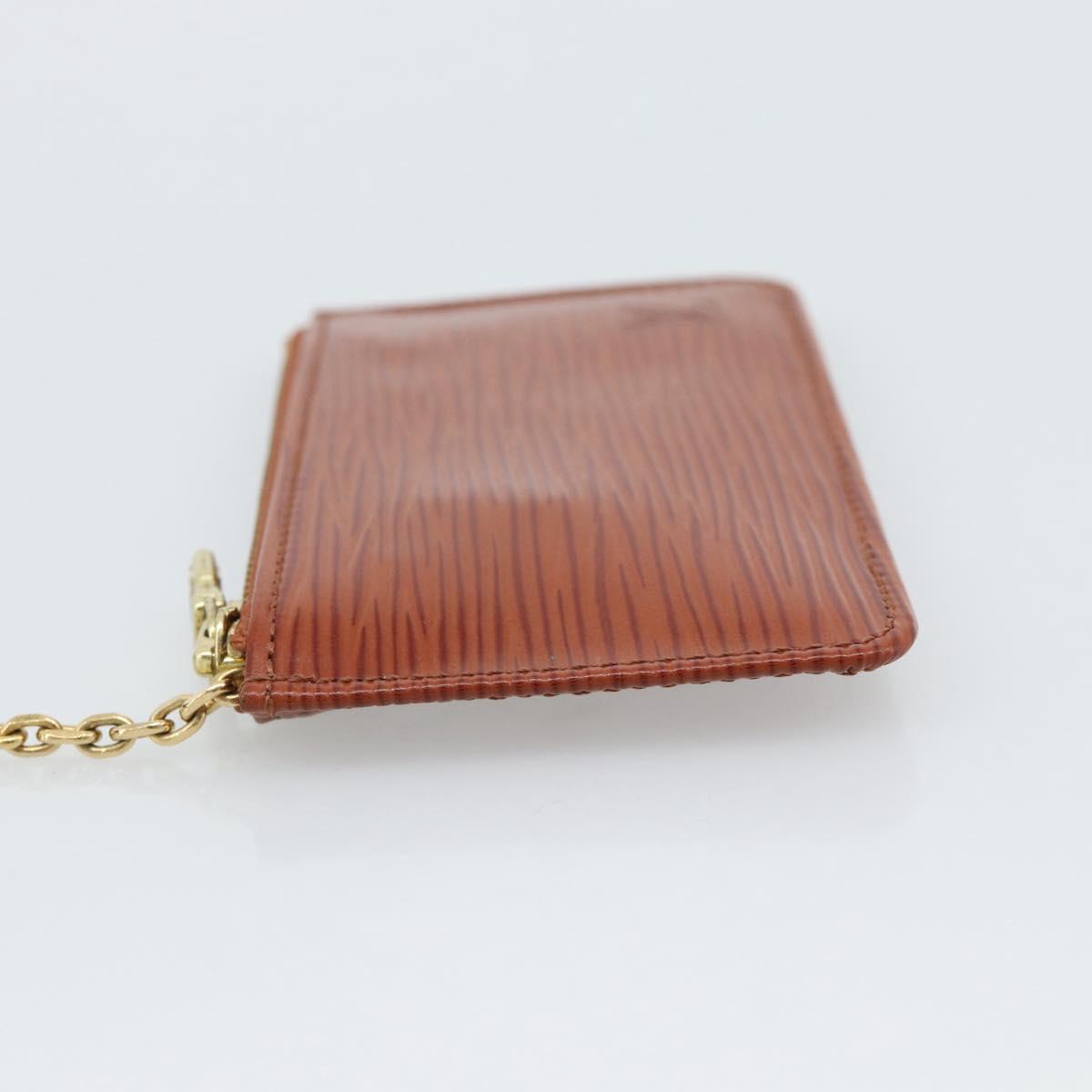 LOUIS VUITTON Epi Pochette Cles Coin Purse Brown M63803 LV Auth 192851