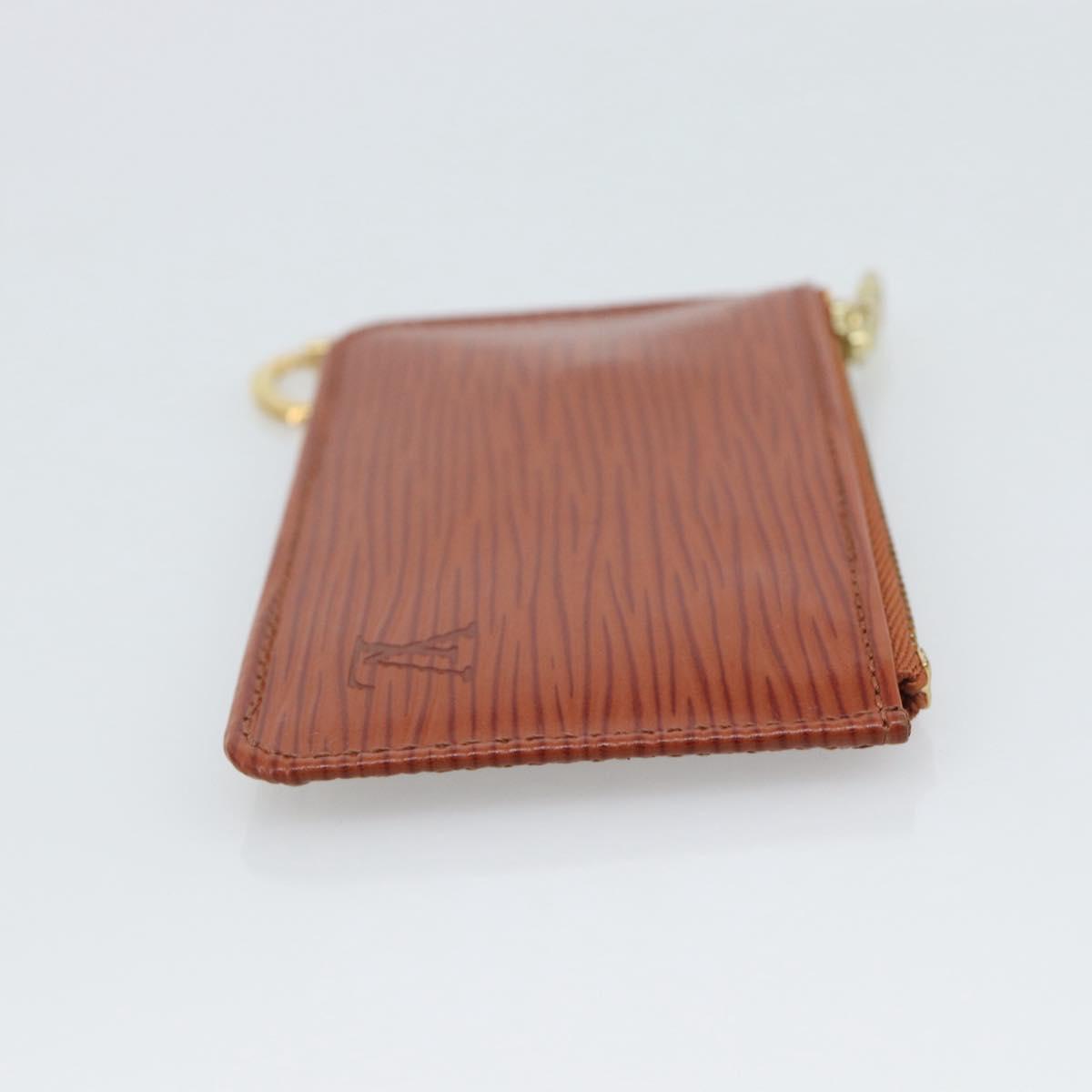 LOUIS VUITTON Epi Pochette Cles Coin Purse Brown M63803 LV Auth 192851