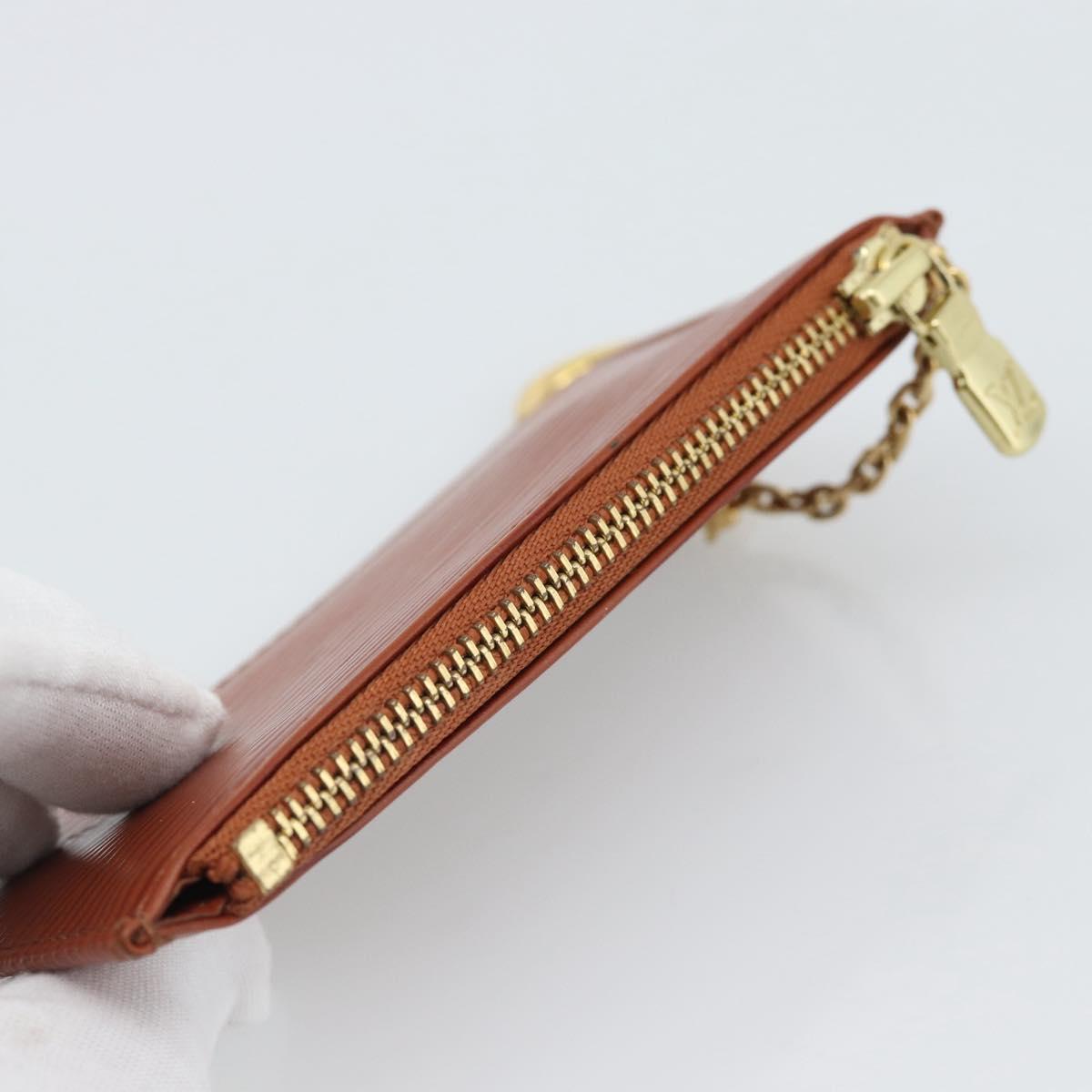 LOUIS VUITTON Epi Pochette Cles Coin Purse Brown M63803 LV Auth 192851