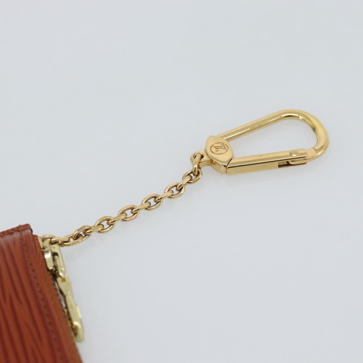 LOUIS VUITTON Epi Pochette Cles Coin Purse Brown M63803 LV Auth 192851