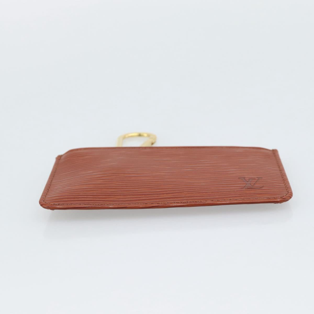 LOUIS VUITTON Epi Pochette Cles Coin Purse Brown M63803 LV Auth 192851