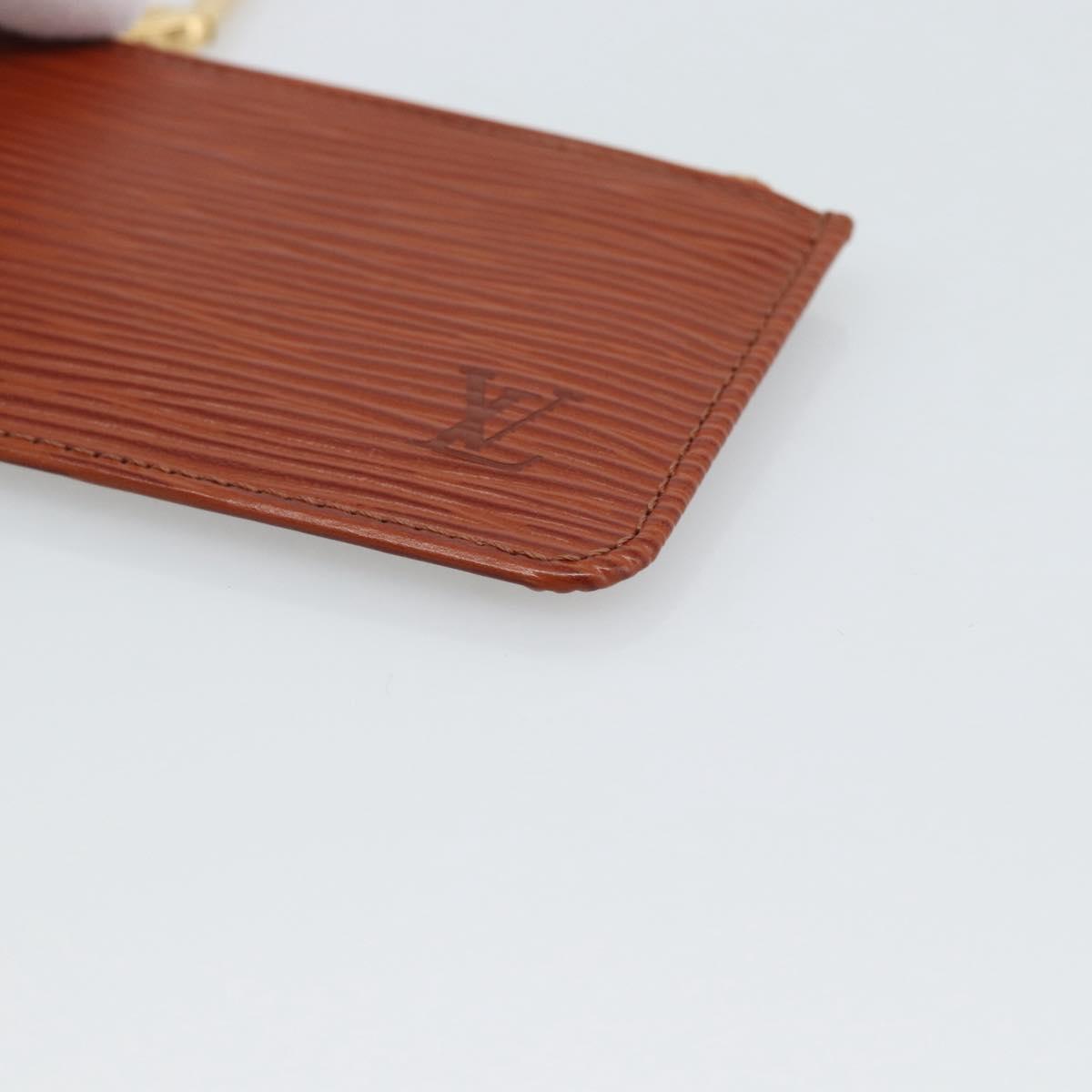 LOUIS VUITTON Epi Pochette Cles Coin Purse Brown M63803 LV Auth 192851